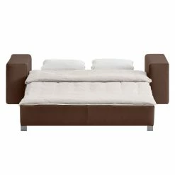 Chillout by Franz Fertig Canapé convertible Plaza - Expresso - Largeur : 178 cm - Sans fonction -loftscape Boutique schlafsofa plaza echtleder espresso 178 cm gerade armlehnen 1413406
