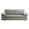 Chillout by Franz Fertig Canapé convertible Plaza - Gris - Largeur : 192 cm - Accoudoir réglable
