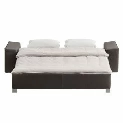 Chillout by Franz Fertig Canapé convertible Plaza - Marron bison - Largeur : 172 cm - Accoudoir réglable -loftscape Boutique schlafsofa plaza echtleder kaffeebraun 172 cm abklappbare armlehnen 1412870