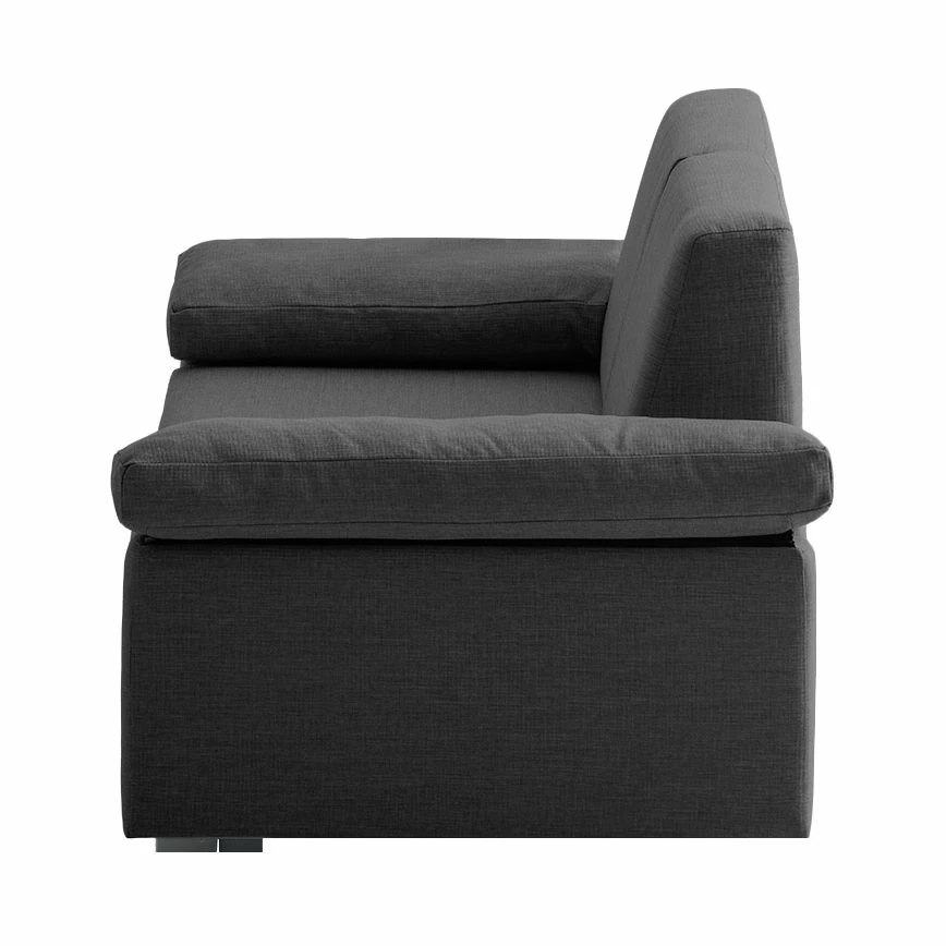 Chillout by Franz Fertig Canapé convertible Plaza - Anthracite - Largeur : 172 cm - Accoudoir réglable 5 Chillout by Franz Fertig Canapé convertible Plaza - Anthracite - Largeur : 172 cm - Accoudoir réglable – Image 3