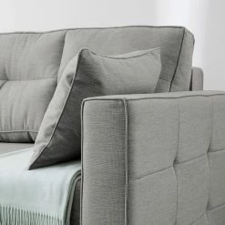 Roomscape Canapé convertible Realico - Gris argenté -loftscape Boutique schlafsofa realico webstoff silbergrau 4912672