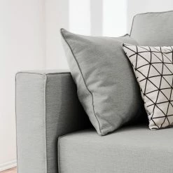 Roomscape Canapé convertible Realico - Gris argenté -loftscape Boutique schlafsofa realico webstoff silbergrau 4912684