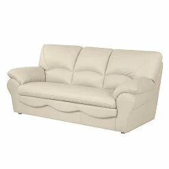 Modoform Canapé convertible Torsby - Cuir véritable beige