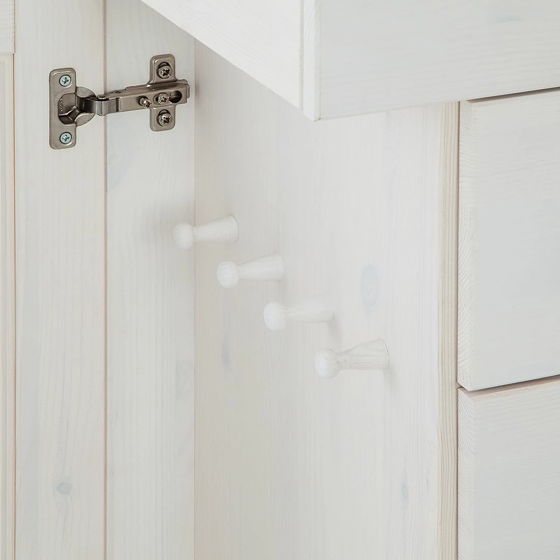 Maison Belfort Armoire à bijoux Amata - Pin massif Blanc 14 Maison Belfort Armoire à bijoux Amata - Pin massif Blanc – Image 12