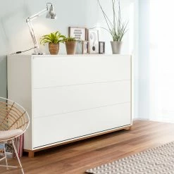 Mørteens Lit escamotable Lindholm - 90 x 200cm - Sans matelas -loftscape Boutique schrankbett lindholm buche weiss 3723865