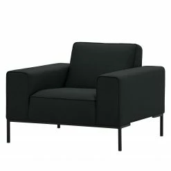 Studio Copenhagen Fauteuil Ampio Tissu - Tissu Floreana : Anthracite - Noir