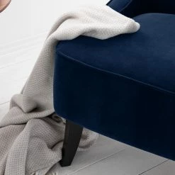 Maison Belfort Fauteuil à oreilles Audrey - Velours -loftscape Boutique sessel audrey samt dunkelblau 5182432