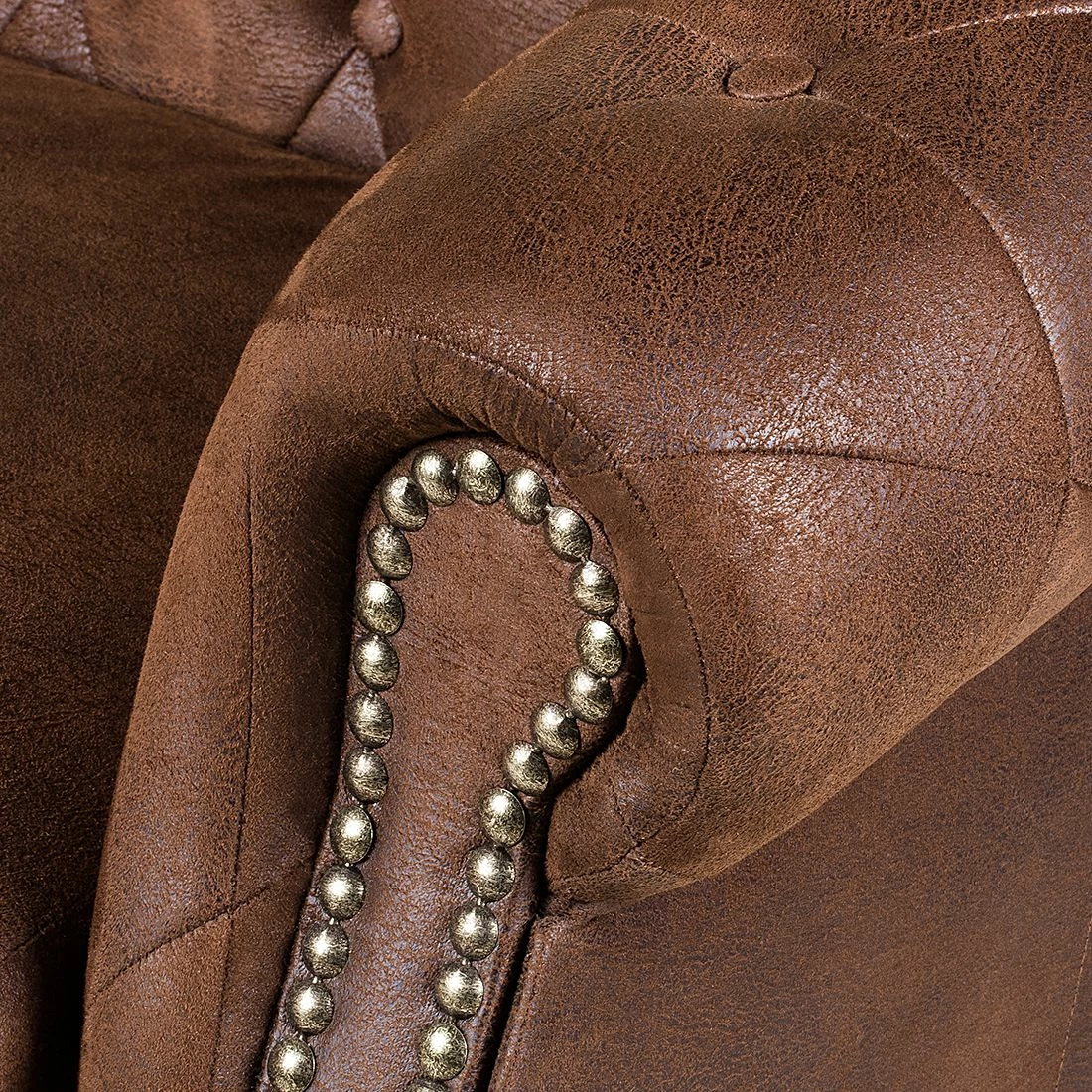 Ars manufacti Fauteuil Benavente - Aspect vieux cuir marron 10 Ars manufacti Fauteuil Benavente - Aspect vieux cuir marron – Image 8