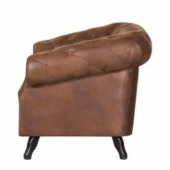 Ars manufacti Fauteuil Benavente - Aspect vieux cuir marron 13 Ars manufacti Fauteuil Benavente - Aspect vieux cuir marron -loftscape Boutique sessel benavente antiklederlook braun 406457