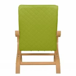 Modoform Fauteuil Bueno Vista - Vert gazon - Beige - Hêtre -loftscape Boutique sessel bueno vista strukturstoff buche natur grasgruen 4617384