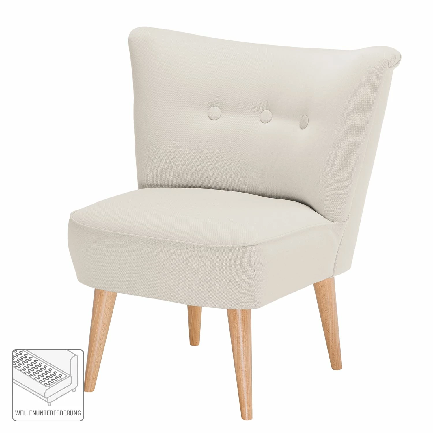 Mørteens Fauteuil Panti - Crème 4 Mørteens Fauteuil Panti - Crème – Image 2