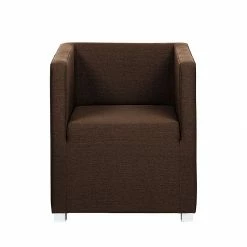 Mooved Fauteuil Carmen - Tissu marron foncé -loftscape Boutique sessel carmen stoff dunkelbraun 1321453
