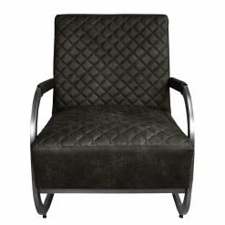 Ars manufacti Fauteuil Cisco - Basalte -loftscape Boutique sessel cisco antiklederlook basalt 4865204