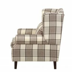 Maison Belfort Fauteuil à oreilles Colmar XL - Marron / Beige 13 Maison Belfort Fauteuil à oreilles Colmar XL - Marron / Beige -loftscape Boutique sessel corteen webstoff braun beige 4283732