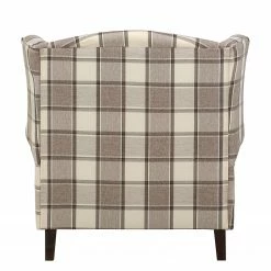 Maison Belfort Fauteuil à oreilles Colmar XL - Marron / Beige 14 Maison Belfort Fauteuil à oreilles Colmar XL - Marron / Beige -loftscape Boutique sessel corteen webstoff braun beige 4283736