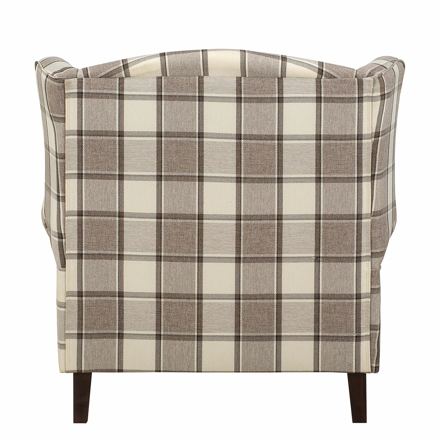 Maison Belfort Fauteuil à oreilles Colmar XL - Marron / Beige 6 Maison Belfort Fauteuil à oreilles Colmar XL - Marron / Beige – Image 4