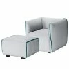 Fredriks Fauteuil Grady II - Tissu 2 Fredriks Fauteuil Grady II - Tissu -loftscape Boutique sessel grady webstoff ii mit hocker hellgrau tuerkis 4771456