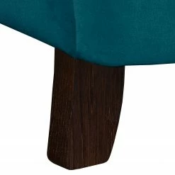 Jack & Alice Fauteuil à oreilles Grendon Velours - Bleu pétrole -loftscape Boutique sessel grendon i samt dunkelblau 4224976