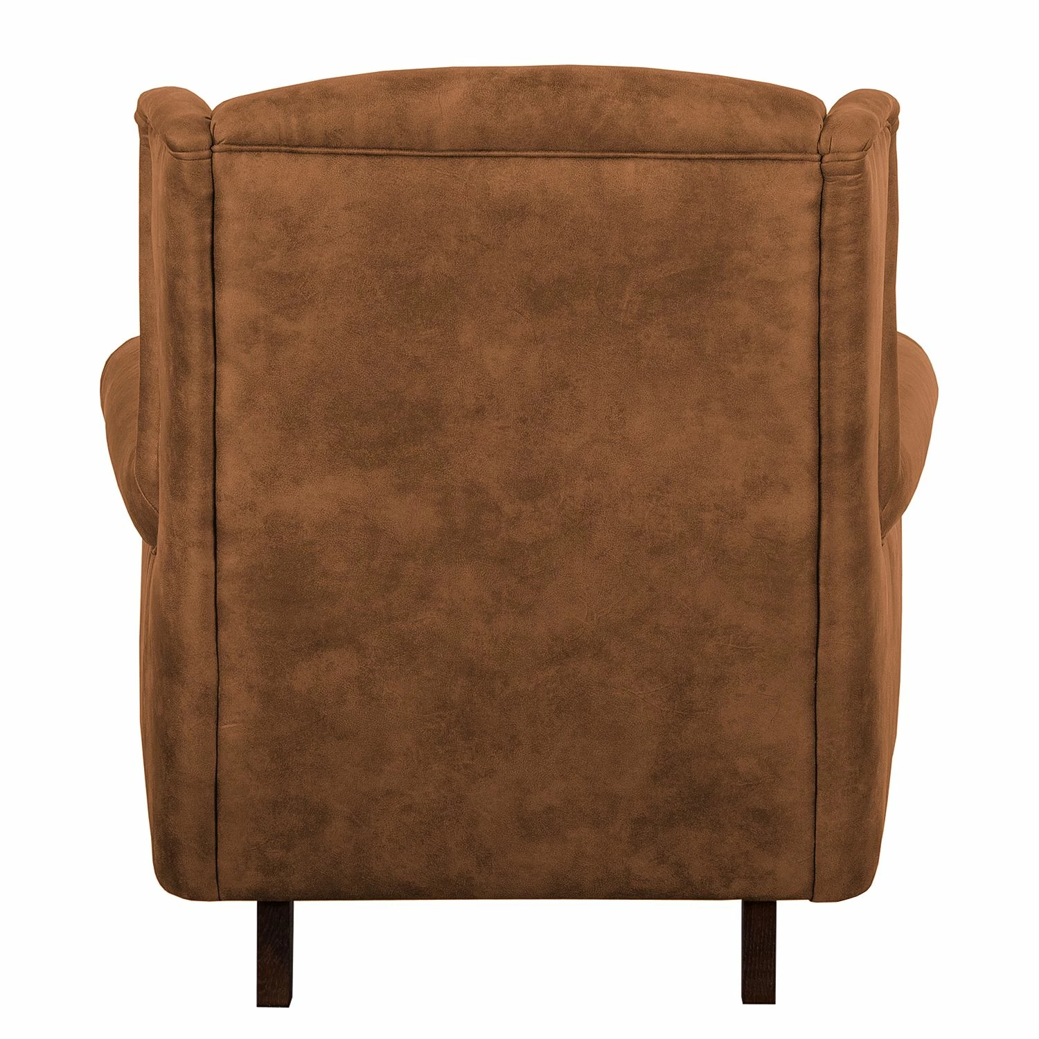 Ars manufacti Fauteuil à oreilles Grendon - Aspect cuir vieilli - Brun 6 Ars manufacti Fauteuil à oreilles Grendon - Aspect cuir vieilli - Brun – Image 4