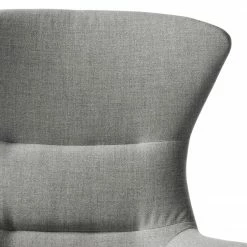 Studio Copenhagen Fauteuil Hepburn I - Tissu Milan : Gris clair - Chêne foncé -loftscape Boutique sessel hepburn flachgewebe eiche stoff milan hellgrau 5017368