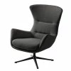 Studio Copenhagen Fauteuil Hepburn III - Tissu Milan : Anthracite - Noir