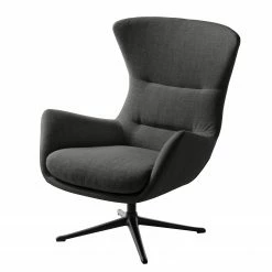 Studio Copenhagen Fauteuil Hepburn III - Tissu Milan : Anthracite - Noir