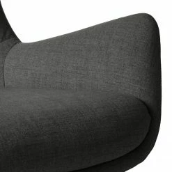 Studio Copenhagen Fauteuil Hepburn III - Tissu Milan : Anthracite - Noir -loftscape Boutique sessel hepburn ii flachgewebe schwarz stoff milan anthrazit 5018968