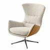Studio Copenhagen Fauteuil Hepburn III - Beige / Cognac - Chrome brillant -loftscape Boutique sessel hepburn ii webstoff echtleder beige cognac 5022176