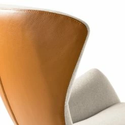 Studio Copenhagen Fauteuil Hepburn III - Beige / Cognac - Chrome brillant 24 Studio Copenhagen Fauteuil Hepburn III - Beige / Cognac - Chrome brillant -loftscape Boutique sessel hepburn ii webstoff echtleder beige cognac 5022200
