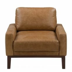 Ars manufacti Fauteuil Horley - Cuir véritable - Marron -loftscape Boutique sessel horley echtleder braun 5039440