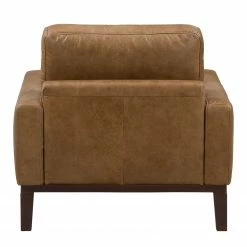 Ars manufacti Fauteuil Horley - Cuir véritable - Marron -loftscape Boutique sessel horley echtleder braun 5039448