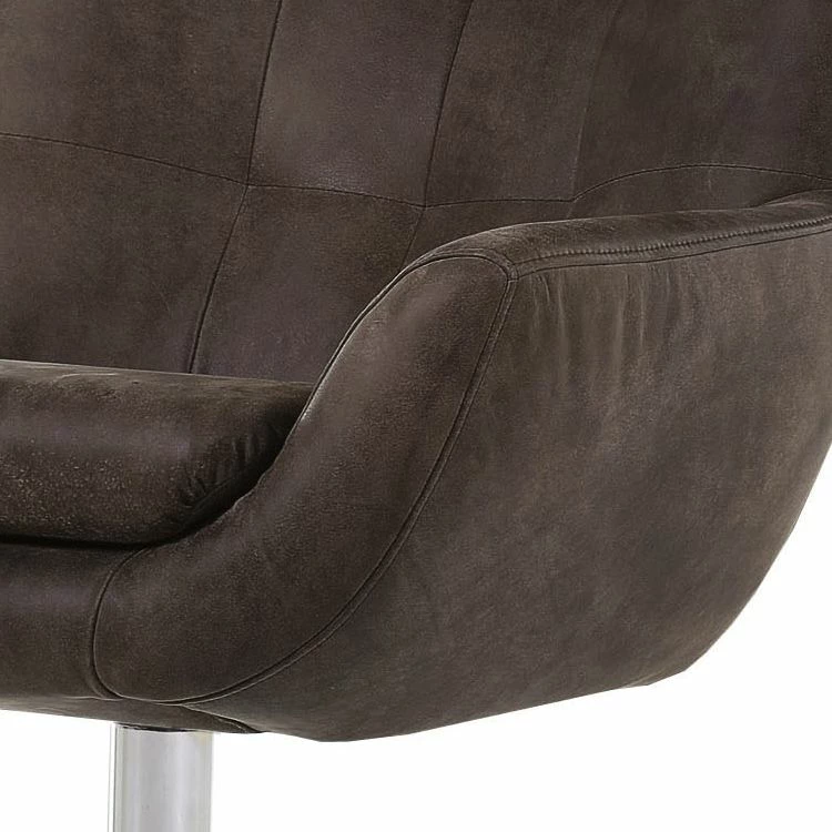 Ars manufacti Fauteuil Itala (avec pouf repose-pieds) - Cuir véritable 7 Ars manufacti Fauteuil Itala (avec pouf repose-pieds) - Cuir véritable – Image 5