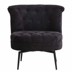 Jack & Alice Fauteuil Jonas I - Noir 11 Jack & Alice Fauteuil Jonas I - Noir -loftscape Boutique sessel jonas samtstoff schwarz 1844714