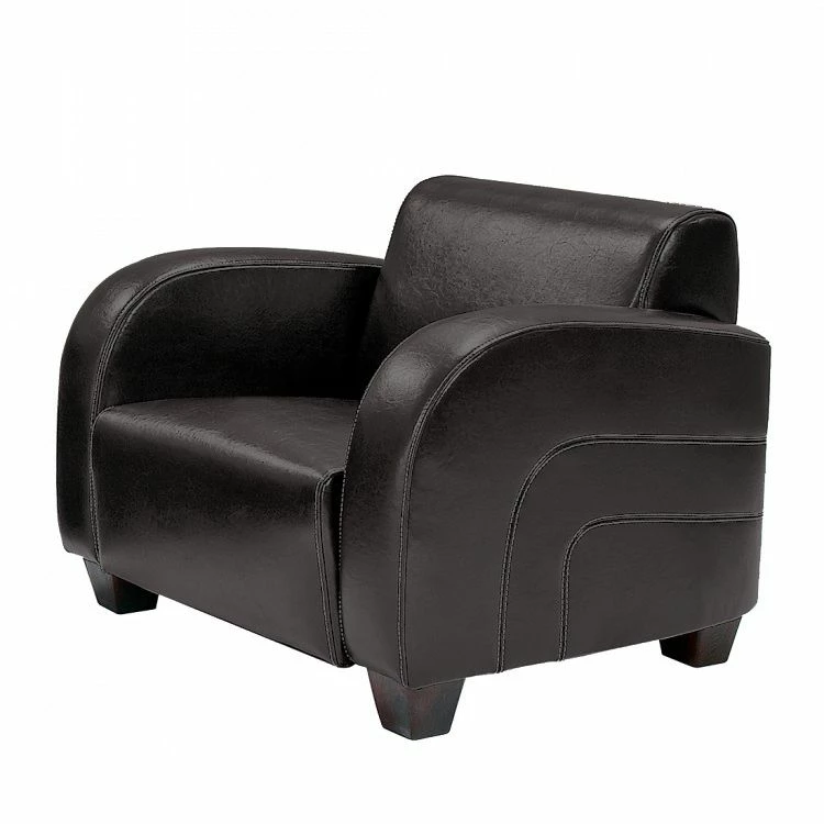 Maison Belfort Fauteuil La Habana - Cuir synthétique marron 3 Maison Belfort Fauteuil La Habana - Cuir synthétique marron