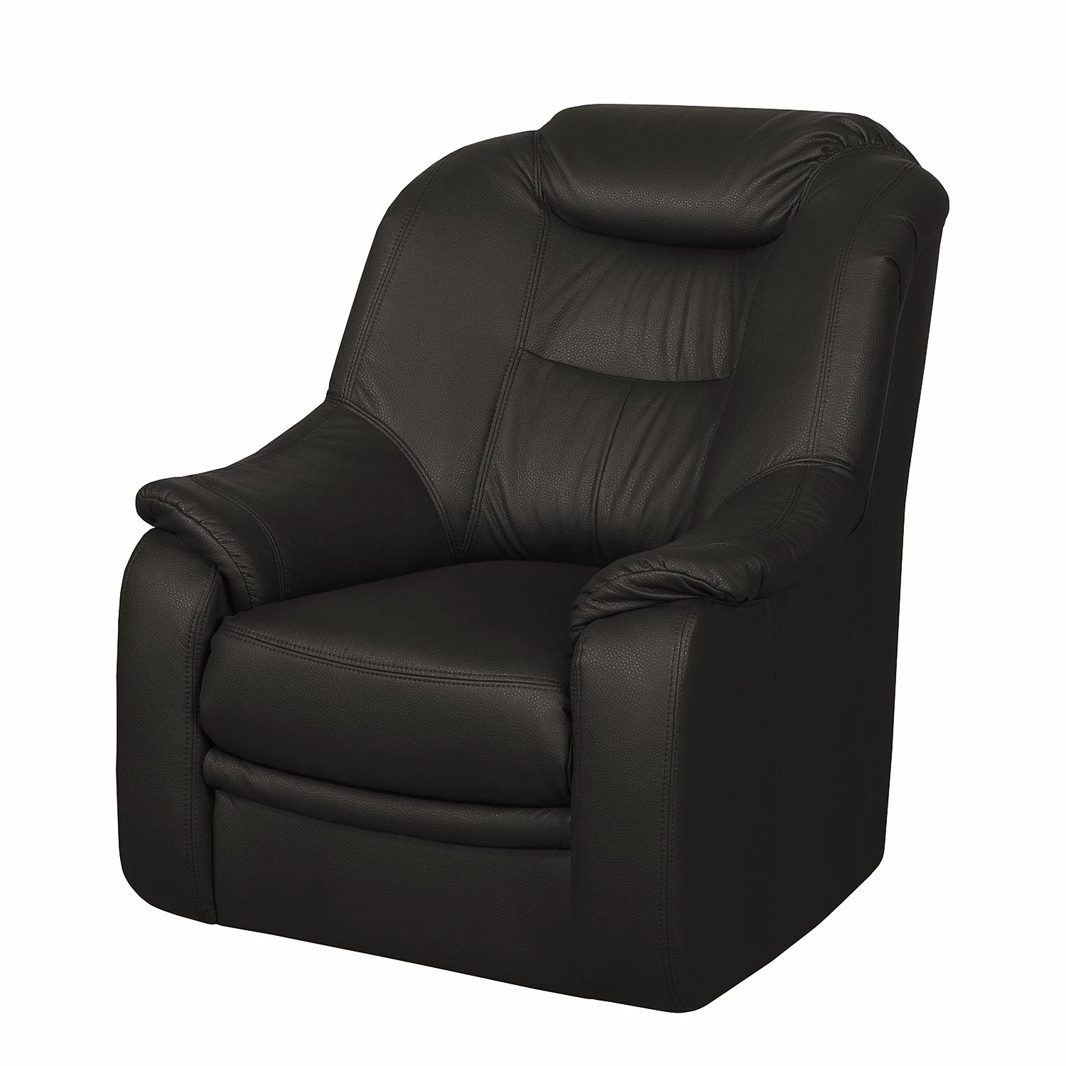 Modoform Fauteuil Lakin Imitation cuir - Marron foncé 3 Modoform Fauteuil Lakin Imitation cuir - Marron foncé
