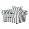 Maison Belfort Fauteuil Colmar - Tissu gris à rayures -loftscape Boutique sessel livia webstoff grau gestreift 309462