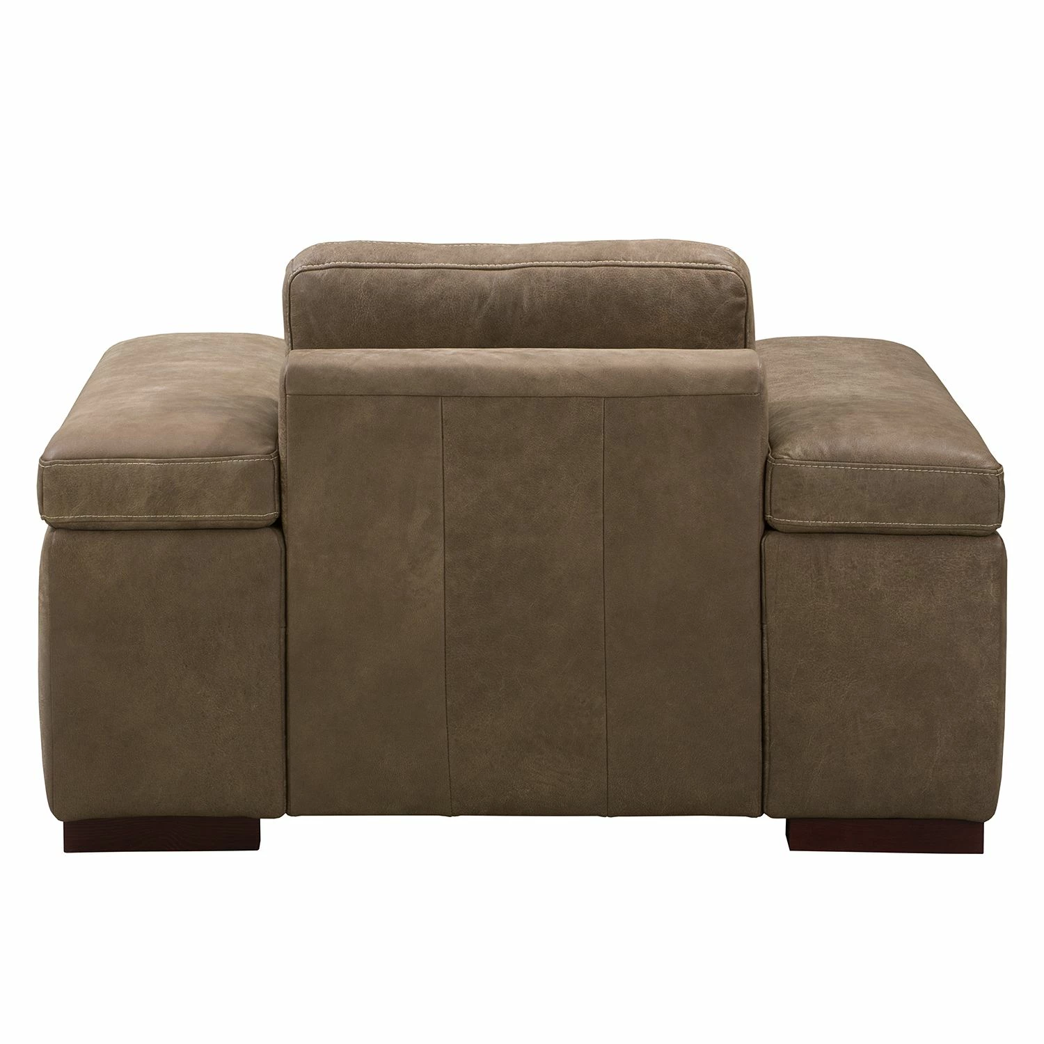 Ars Natura Fauteuil Maine - Cuir véritable - Noix de muscade 7 Ars Natura Fauteuil Maine - Cuir véritable - Noix de muscade – Image 5