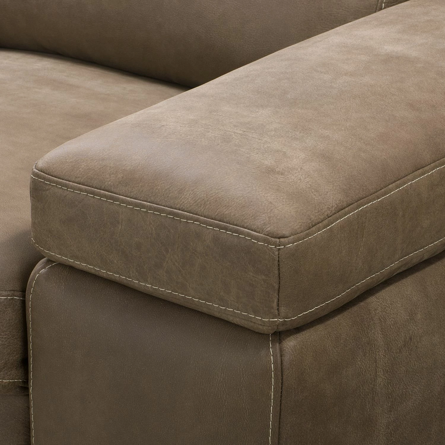 Ars Natura Fauteuil Maine - Cuir véritable - Noix de muscade 10 Ars Natura Fauteuil Maine - Cuir véritable - Noix de muscade – Image 8