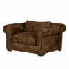 Ars manufacti Fauteuil Mallow - Aspect cuir vieilli marron 1 Ars manufacti Fauteuil Mallow - Aspect cuir vieilli marron -loftscape Boutique sessel mallow antiklederoptik braun 436298