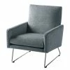 Studio Copenhagen Fauteuil Maximus - Tissu structuré - Gris pigeon -loftscape Boutique sessel maximus strukturstoff blaugrau 4951196