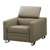 Fredriks Fauteuil Menfi - Cuir véritable - Taupe -loftscape Boutique sessel menfi echtleder taupe 5039388