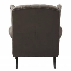 Maison Belfort Fauteuil à oreilles Miscol - Gris marron - Avec repose-pieds -loftscape Boutique sessel miscol antiklederlook mit hocker braungrau 4886372