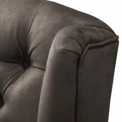 Maison Belfort Fauteuil à oreilles Miscol - Gris marron - Avec repose-pieds -loftscape Boutique sessel miscol antiklederlook mit hocker braungrau 4886400