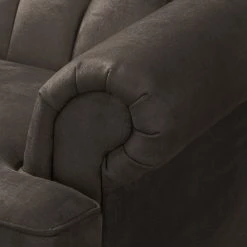 Maison Belfort Fauteuil à oreilles Miscol - Gris marron - Avec repose-pieds -loftscape Boutique sessel miscol antiklederlook mit hocker braungrau 4886404