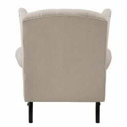 Maison Belfort Fauteuil à oreilles Miscol - Cappuccino - Sans repose-pieds -loftscape Boutique sessel miscol webstoff ohne hocker cappuccino 4886688