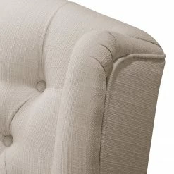 Maison Belfort Fauteuil à oreilles Miscol - Cappuccino - Sans repose-pieds -loftscape Boutique sessel miscol webstoff ohne hocker cappuccino 4886692