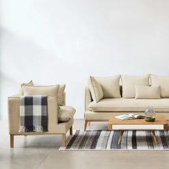 Mørteens Fauteuil Sulviken - Tissu Dona : Beige clair -loftscape Boutique sessel nelson hellbeige 4003580