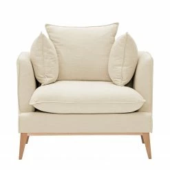 Mørteens Fauteuil Sulviken - Tissu Dona : Beige clair -loftscape Boutique sessel nelson hellbeige 4003584