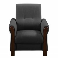 Modoform Fauteuil Outwell - Anthracite - Sans repose-pieds -loftscape Boutique sessel outwell strukturstoff ohne hocker anthrazit 5051976