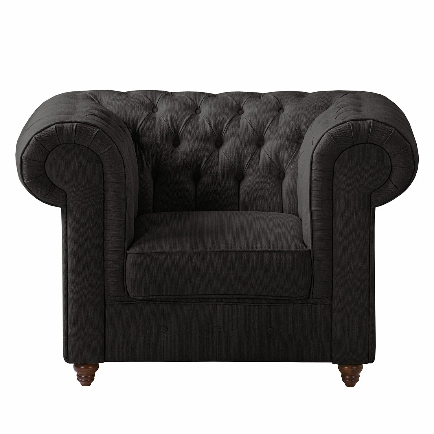 Maison Belfort Fauteuil Chesterfield Pintano - Anthracite 5 Maison Belfort Fauteuil Chesterfield Pintano - Anthracite – Image 3